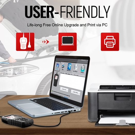 Scanner On-Board Diagnostic Tool Code Reader for Mechanics Car Check Engine