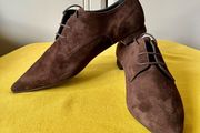 Premoli  lace up suede flats 8/41