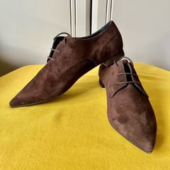 Premoli  lace up suede flats 8/41