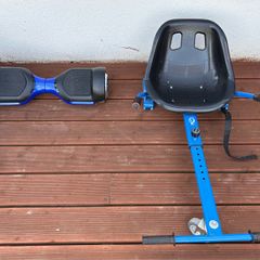 Hoverboard with go kart attachement