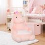 Kids Sofa Chair Children Plush Armchair Stuffed Cute Rabbit Toy Support Seat Learning Baby Nest Sleeping Cushion Bed Soft Snuggle Furniture 60 x 50 x 59cm Pink Image 10