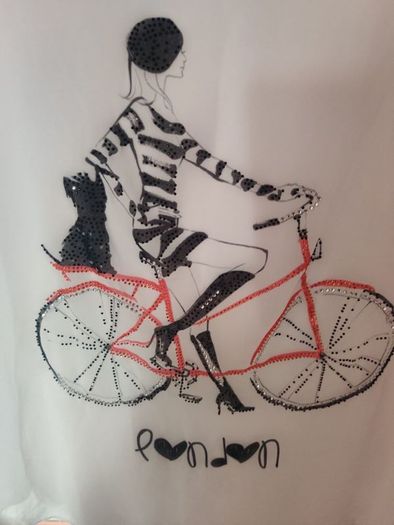 Liberty Woman white printed blouse size L UK14 EU42 Postage included