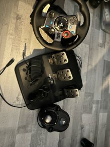 logitech playstation steering wheel pedal gear stick