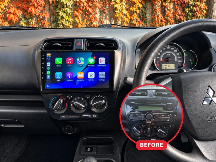 Premium CarPlay Mitsubishi Mirage / Space Star 2014-2020 Android Auto Radio