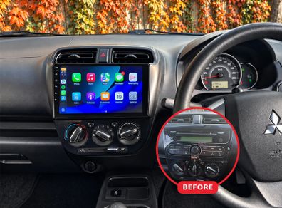 Premium CarPlay Mitsubishi Mirage / Space Star 2014-2020 Android Auto Radio