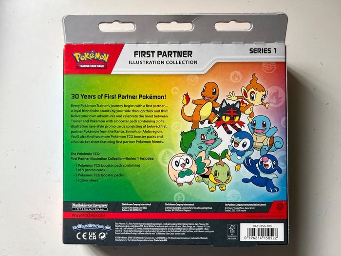 Pokemon First Partner Illustration Collection Series 1 NEW