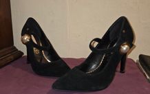 Amy Huberman Suede Court vintage Mary Janes - UK size 5