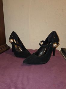 Amy Huberman Suede Court vintage Mary Janes - UK size 5