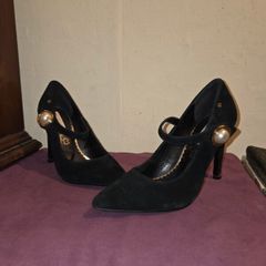Amy Huberman Suede Court vintage Mary Janes - UK size 5