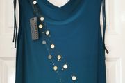 Beautiful Teal Dress with Sparkly Sequins size 14 ideal for a wedding, confirmation, B-day &amp; other celebrations