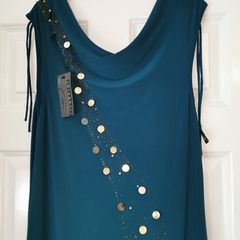 Beautiful Teal Dress with Sparkly Sequins size 14 ideal for a wedding, confirmation, B-day & other celebrations