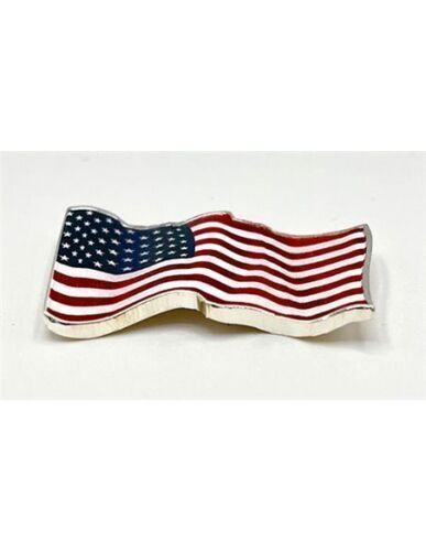 2023 Cameroon 1 Oz Silver Colored Shaped Coin Waving American Flag. Prooflike