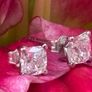 2 Carat White Gold Diamond Earrings Image 7