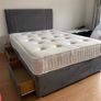 New Double,4ft ,4ft6 King 5ft And Superking 6ft Sizes Divan Beds Instock. Multiple Headboard Designs And Tufted Mattresses Instock Image 9