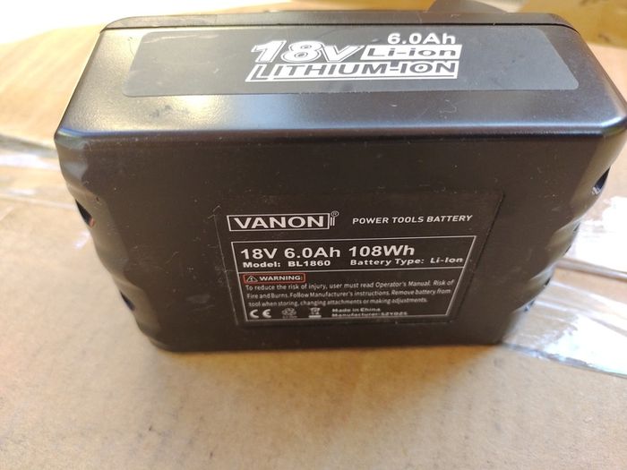 2pack Battery for  Makita  BL1840B  6000 mAh