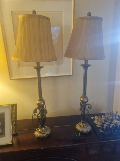 pair lamps vintage style