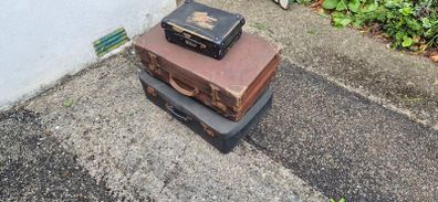Old style suitcases
