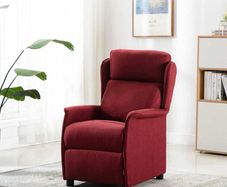 Massage Chair with Cushion Wine