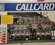 Irish Telecom Eireann Callcard Cardboard Advertising For Irish Soccer Team Usa World Cup 94 10units 14" X 9 " ,, 36cm X 23cm