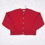 Dunnes Red Knit Button-Up Cardigan Silver Floral Buttons 16UK/44EU Image 2
