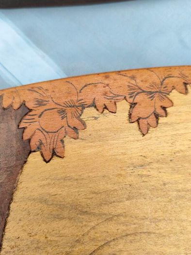 2 X Vintage Indian Rosewood Marquetry panels