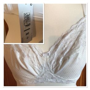 M&S non wired white Bra 38D BNWTS