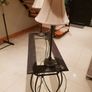 Console table with two matching lamps. Image 2