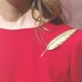 Beautiful Feather Brooch Image 3