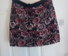 ladies floral short skirt