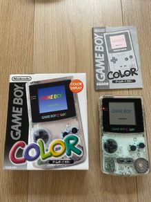 Nintendo Gameboy Color CGB-001 Color Clear Boxed with Manual