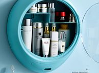 main image for ad Dustproof &amp; Waterproof Wall-mounted Cosmetic Organizer Storage Box