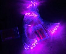 Set of 2 Halloween string lights - purple