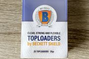 25x Beckett Shield 3 x 4 Inch Top Loaders New Toploaders Pokemon Cards Protection Cases Sealed MTG