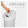 Odour trapped Stainless steel nappy disposal bin Image 6