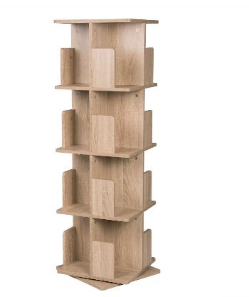 BRAND NEW Revolving bookcase 360-degree Rotating Solid Wood Bookshelf Children's Picture Book Shelf Floor Corner Shelf