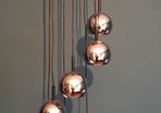 Retro vintage Astro cascading ceiling lights c1960