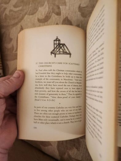 A Catholic Catechism. Popular Edition.  4th Edition 1959 Hardback Book In Good Condition. See Photos For Same.