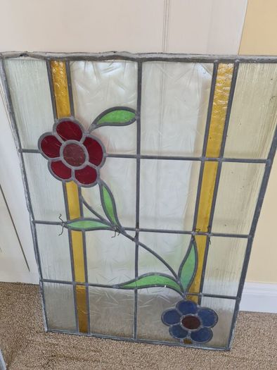 Stained glass.