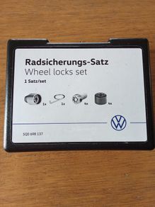 Genuine VW Audi Wheels lock nuts.