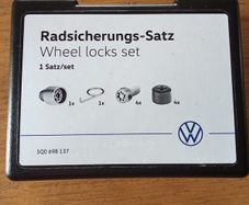 Genuine VW Audi Wheels lock nuts.