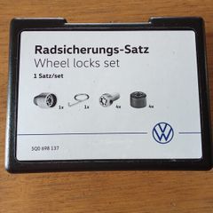 Genuine VW Audi Wheels lock nuts.
