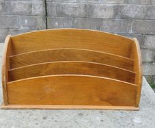 Vintage Wooden A4+ Desk Organizer