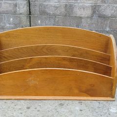 Vintage Wooden A4+ Desk Organizer