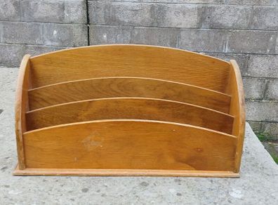 Vintage Wooden A4+ Desk Organizer