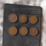 6 x English half pennies 1939 to 1944 inc Image 2