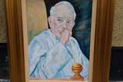 Vintage John Paul ll Oil  Painting