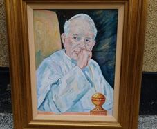 Vintage John Paul ll Oil  Painting
