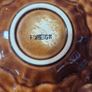 1970's Red and Brown drip glazed Egg Platter Image 4