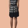 Chic Black & White Sleeveless Dress UK 14 Image 3