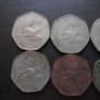 8 Irish Coins@50 Pence (1970-1996) Image 2